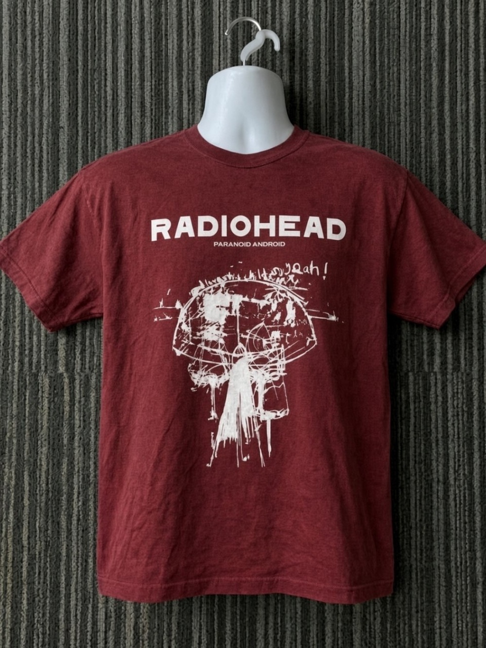Radiohead Paranoid Android Graphic Band T-Shirt Gildan 5000 Cotton Unisex Tee